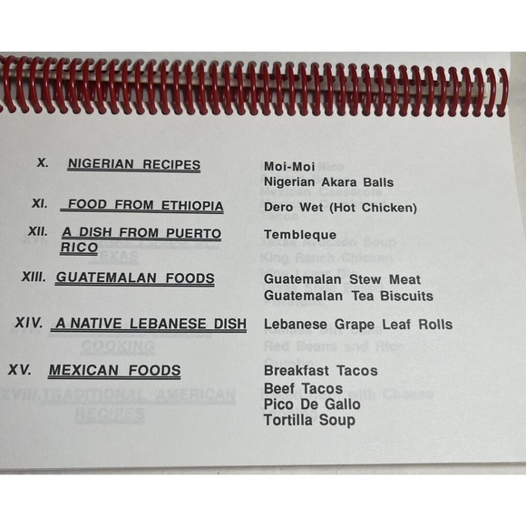 Rare North Dallas High School Multicultural Cookbook English with Translation - Picture 6 of 13
